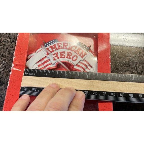 Kurt Adler Amercian Hero‎ Patriotic USA  Christmas Holiday Ornament NEW - Picture 4 of 5